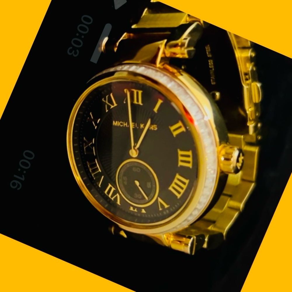 MICHAEL KORS Skylar Black Dial Gold-tone Ladies Watch Item No. MK5989